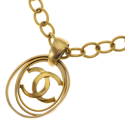 Chanel CC Logo Pendant Chain Gold