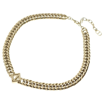 Dior Gold Chain Link Choker Necklace — view 2
