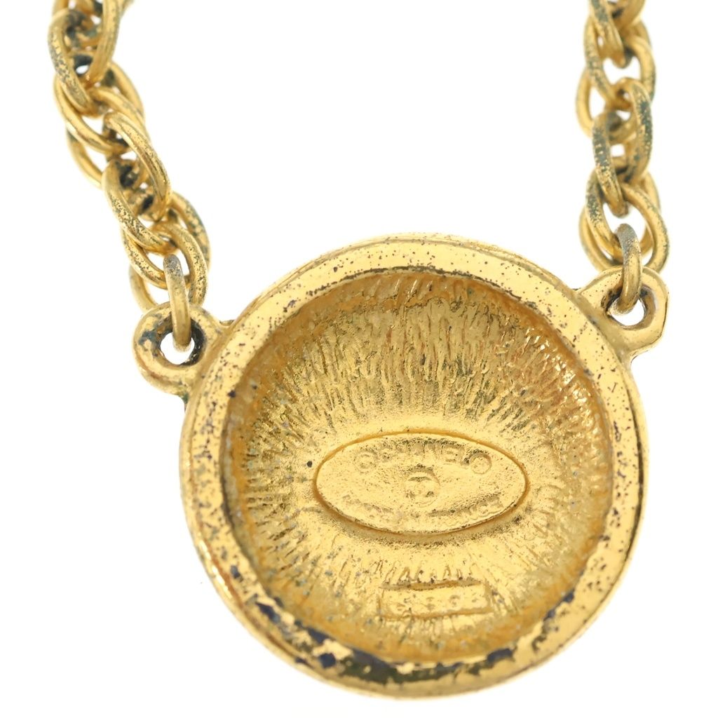 Chanel CC Logo Chain Choker Necklace Gold — view 5