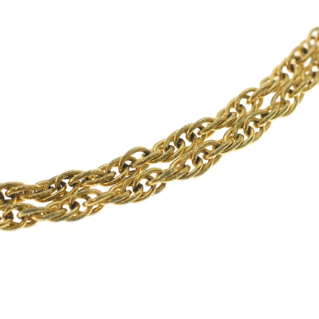 Chanel CC Logo Chain Choker Necklace Gold — view 6