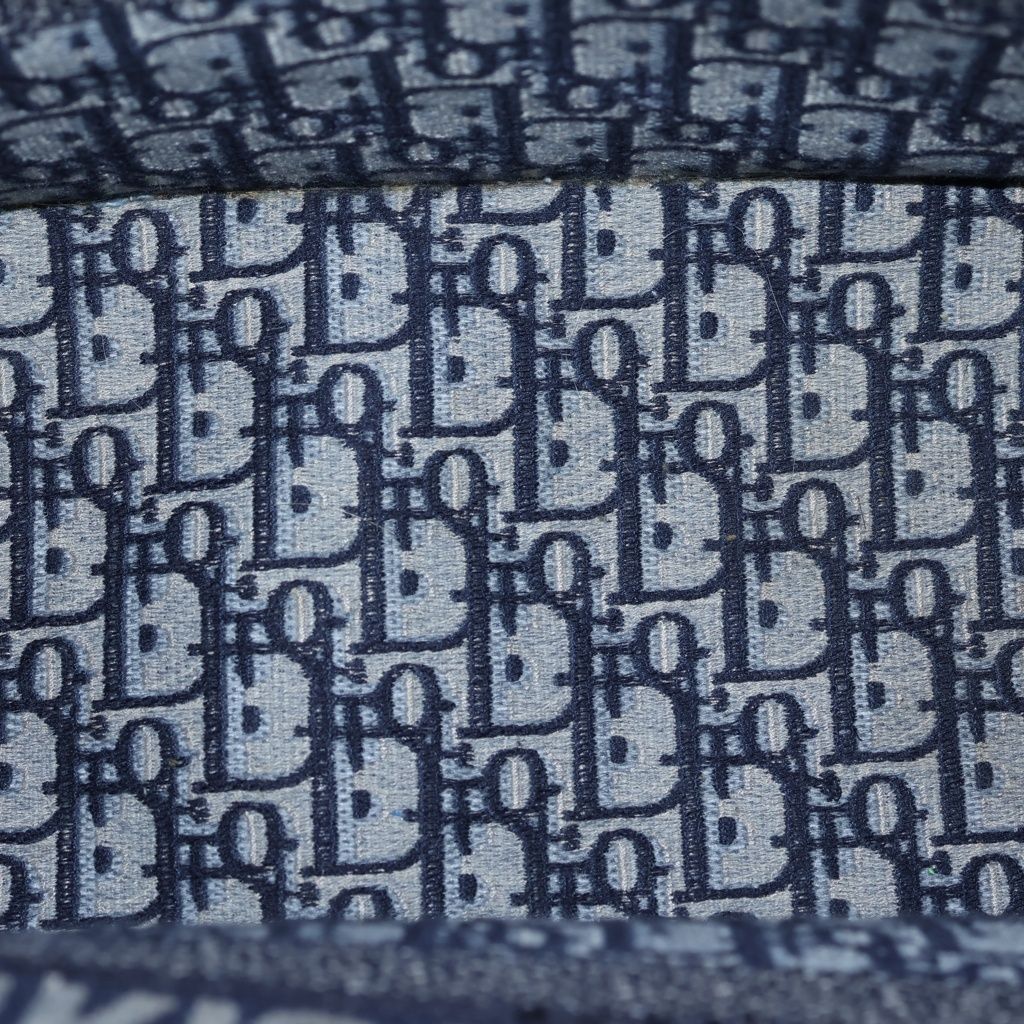 Dior Book Tote Oblique Allover Pattern Navy — view 5