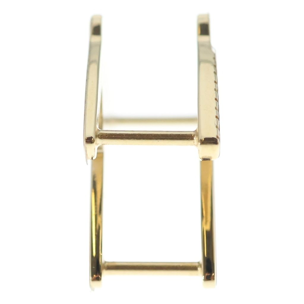 Hermes Horsehead Scarf Ring Gold — view 3