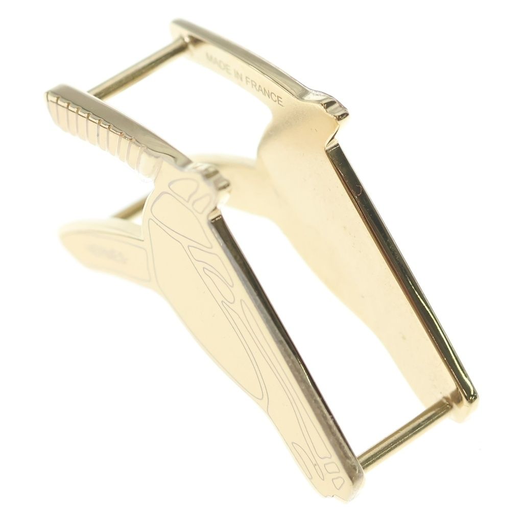 Hermes Horsehead Scarf Ring Gold — view 6