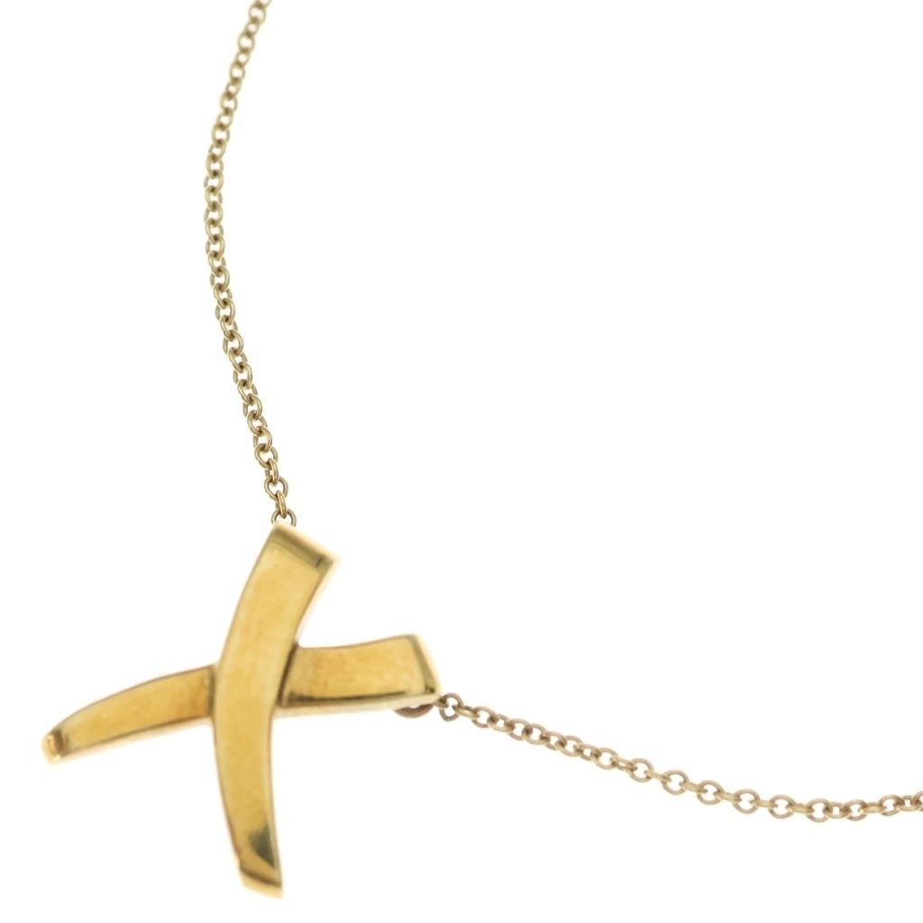 Tiffany & Co Paloma Picasso Kiss Pendant Chain Gold YG