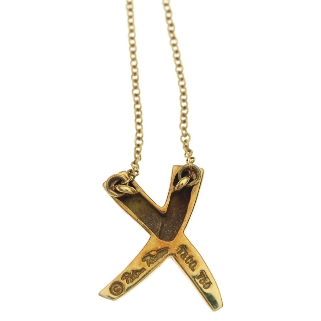 Tiffany & Co Paloma Picasso Kiss Pendant Chain Gold YG — view 5