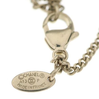 Chanel Camellia Rhinestone Faux Pearl Pendant Chain Gold — view 4