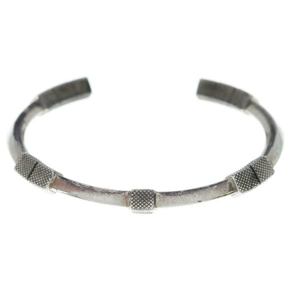 Bottega Veneta Lock Bangle Bracelet Silver