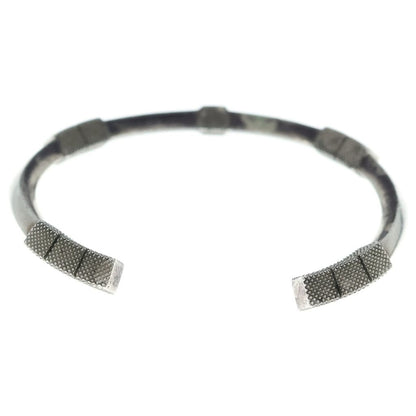 Bottega Veneta Lock Bangle Bracelet Silver — view 2
