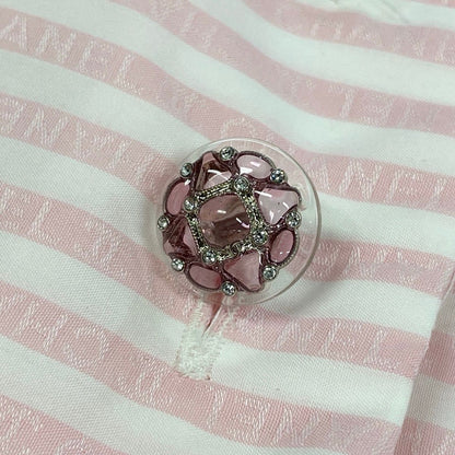 Chanel 60 24c Coco Rose Blanc Blouse Top 42 — view 7