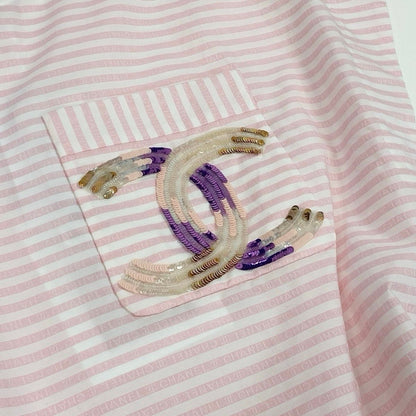 Chanel 60 24c Coco Rose Blanc Blouse Top 42 — view 6