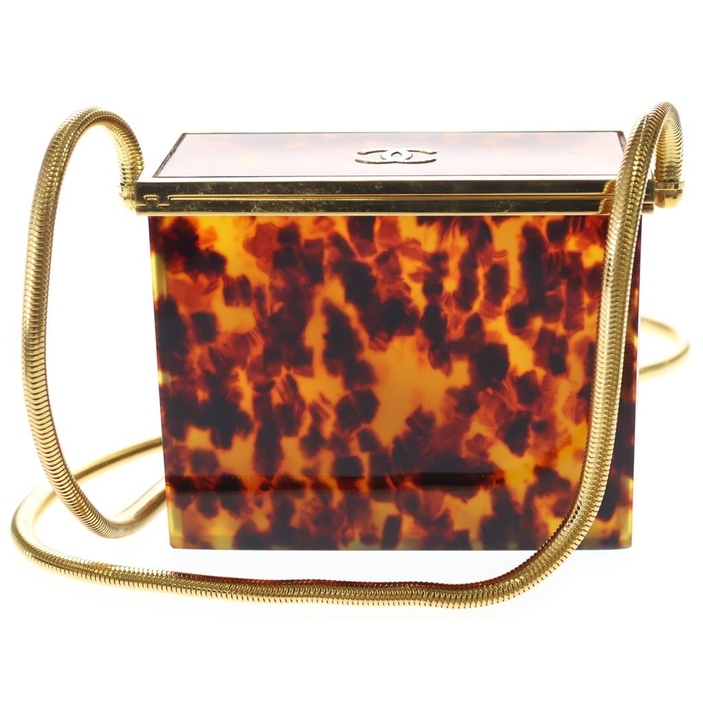 Chanel Shoulder Bag Mini Brown Gold — view 2