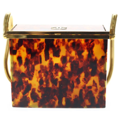 Chanel Shoulder Bag Mini Brown Gold