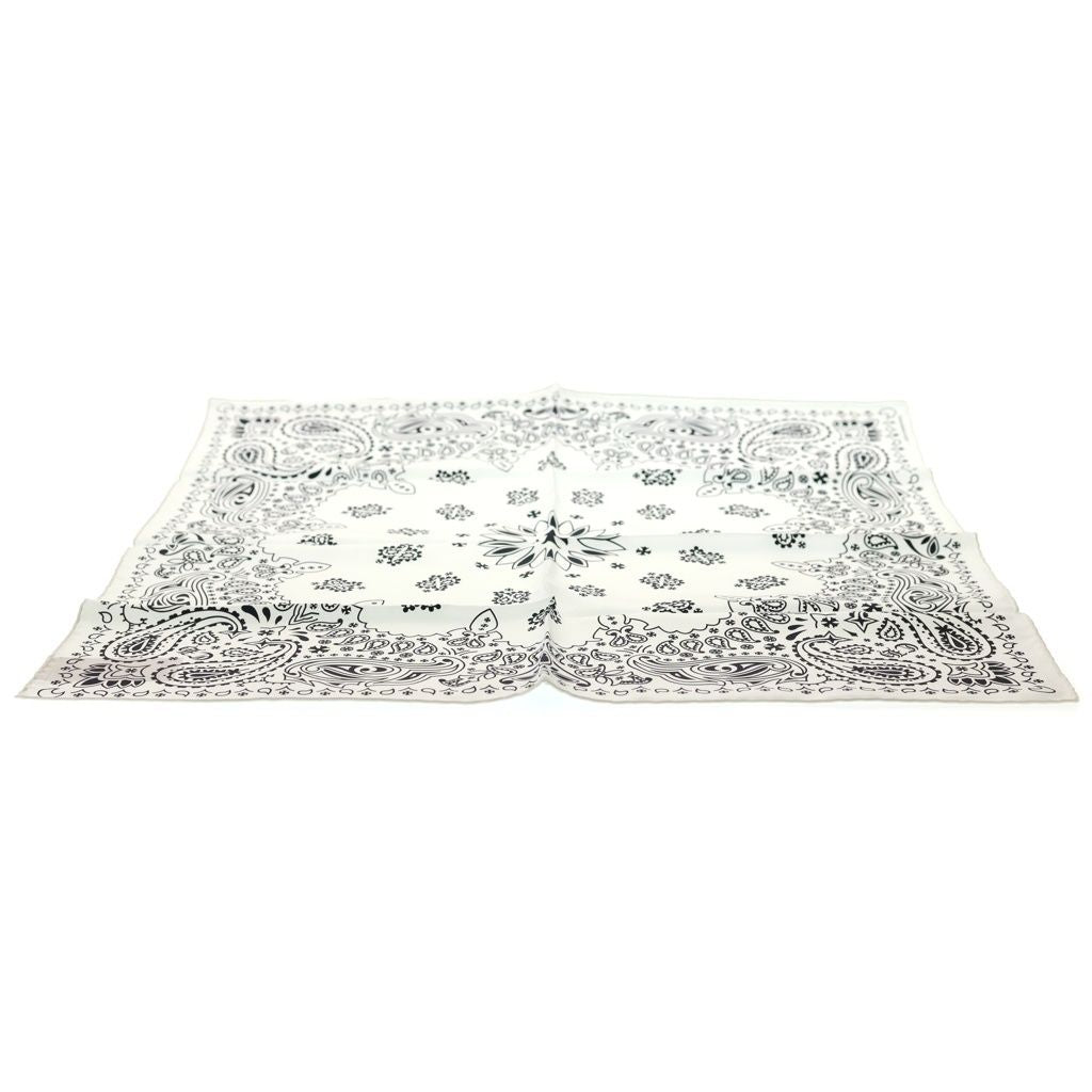 Chrome Hearts Silk Bandana Scarf White — view 3