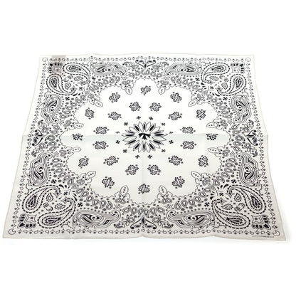 Chrome Hearts Silk Bandana Scarf White