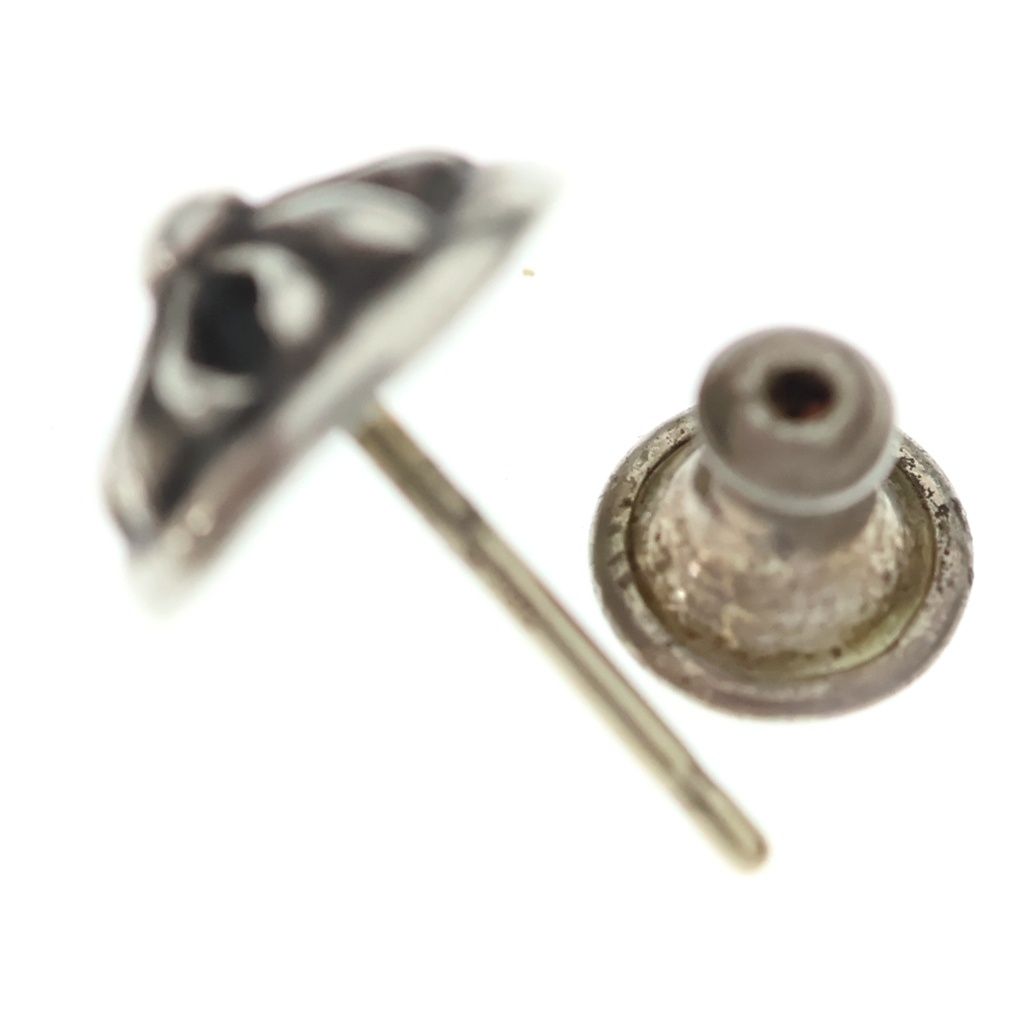 Chrome Hearts Stud Crsbll Cross Ball Earrings Silver — view 5