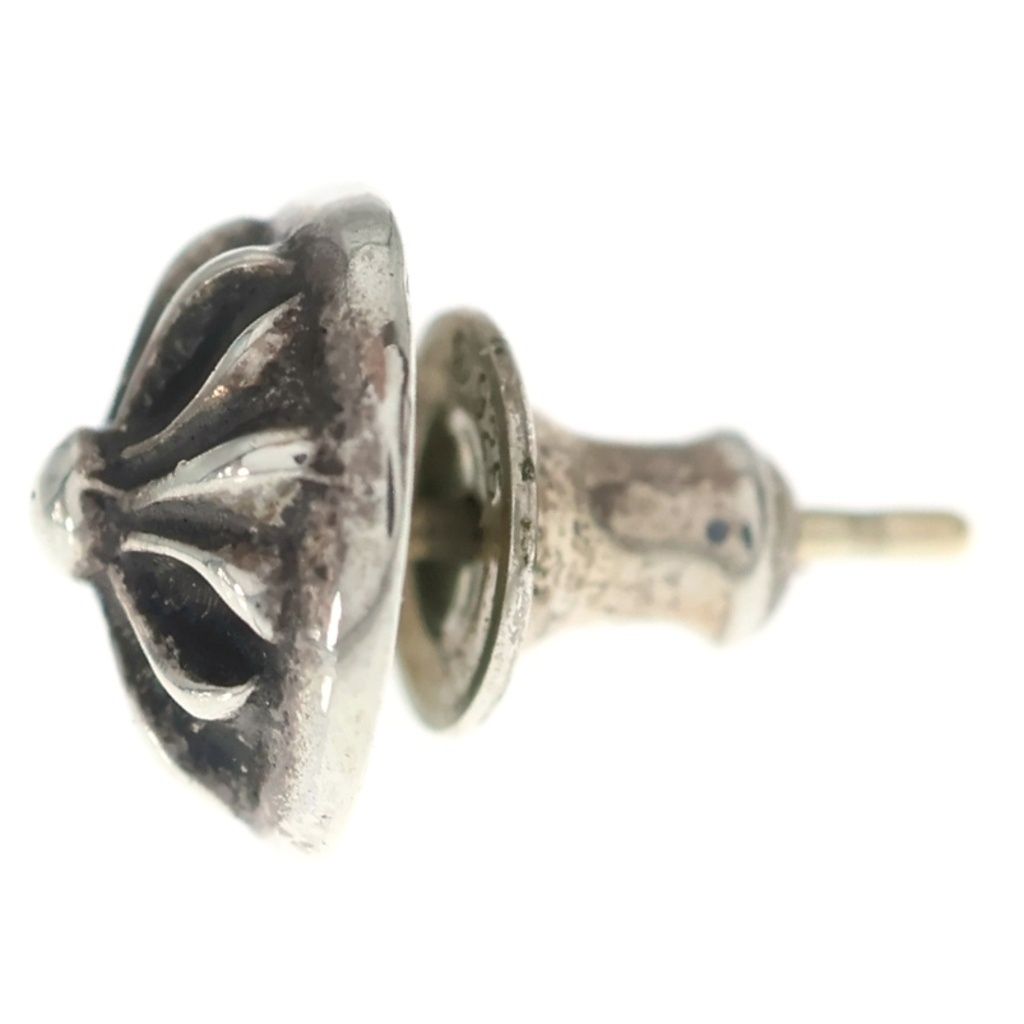 Chrome Hearts Stud Crsbll Cross Ball Earrings Silver — view 3