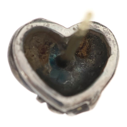 Chrome Hearts Stud Heart Earrings Silver — view 6