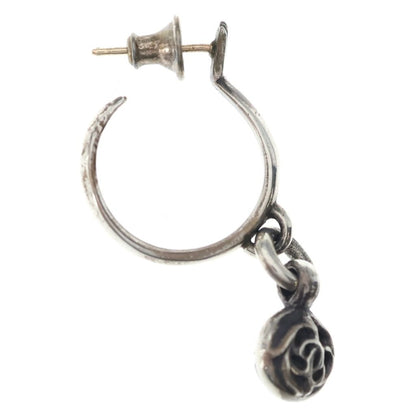 Chrome Hearts Flrl Ball Floral Hoop Earrings Silver — view 4