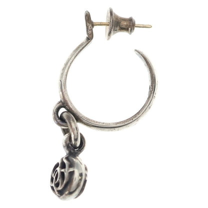 Chrome Hearts Flrl Ball Floral Hoop Earrings Silver — view 3