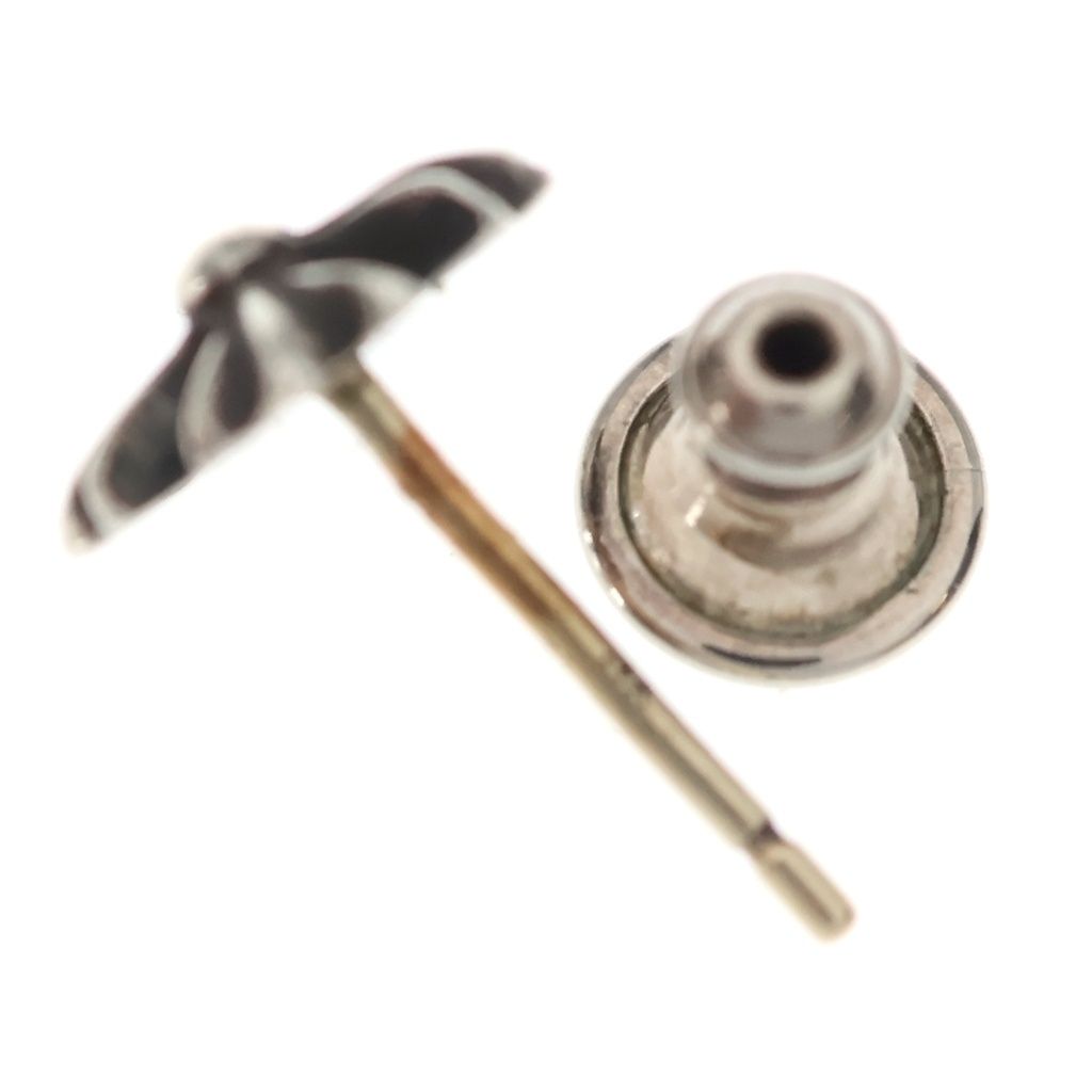 Chrome Hearts No2 CH Pls CH Plus Stud Earrings Silver — view 5