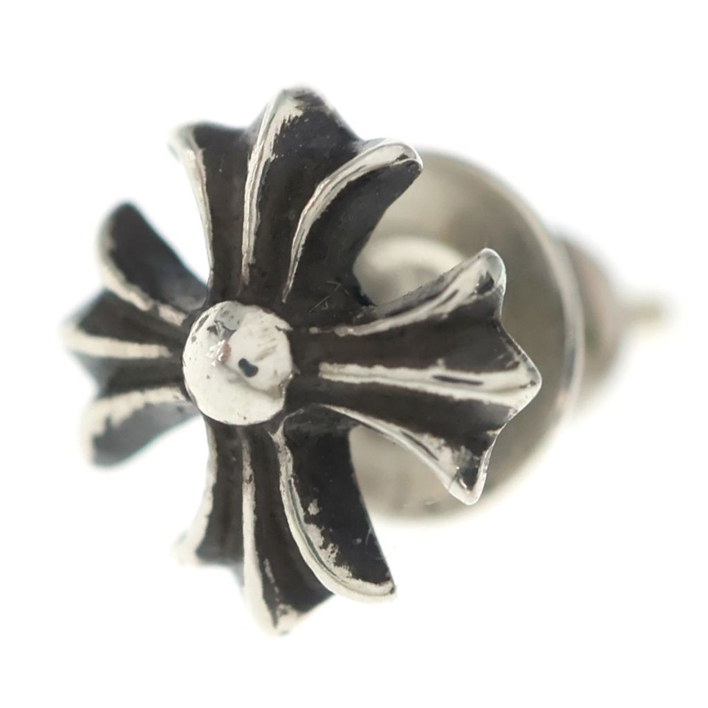 Chrome Hearts No2 CH Pls CH Plus Stud Earrings Silver