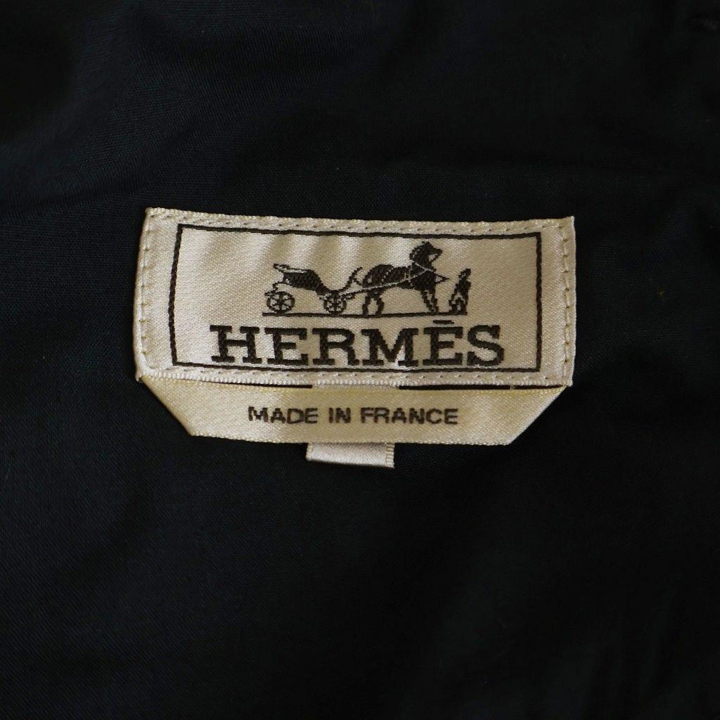 Hermes Cotton Series Button Fly Denim Pants Black — view 6