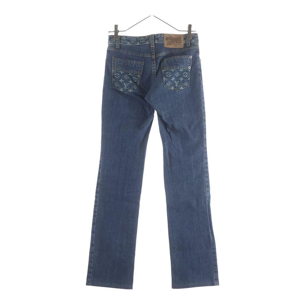 Louis Vuitton Monogram Denim Pants Indigo Blue 34 — view 2