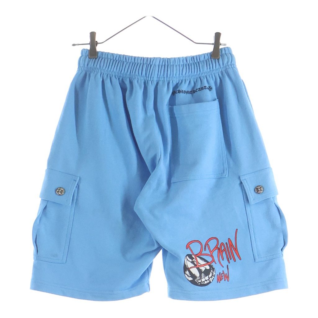 Chrome Hearts Matty Boy Shorts Boy Logo Print Sweatshirt Cargo Blue — view 2