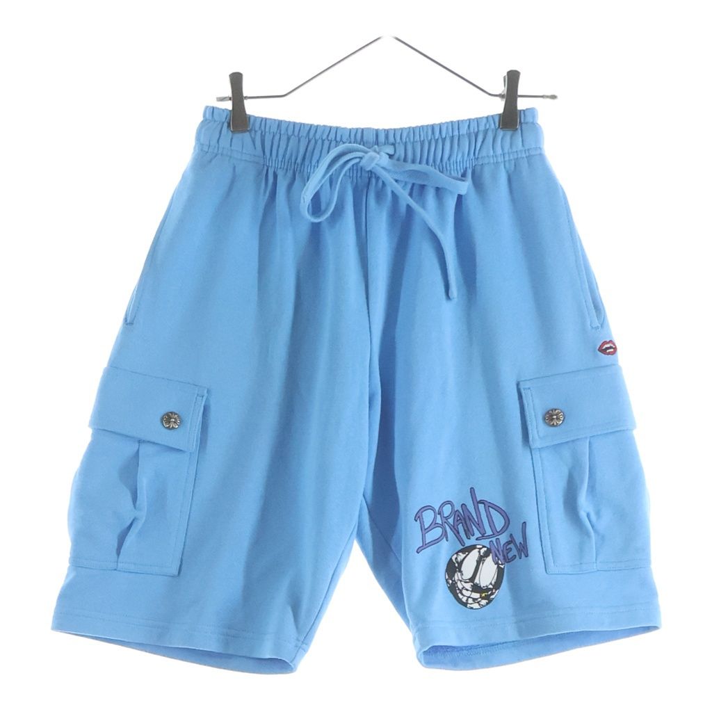 Chrome Hearts Matty Boy Shorts Boy Logo Print Sweatshirt Cargo Blue