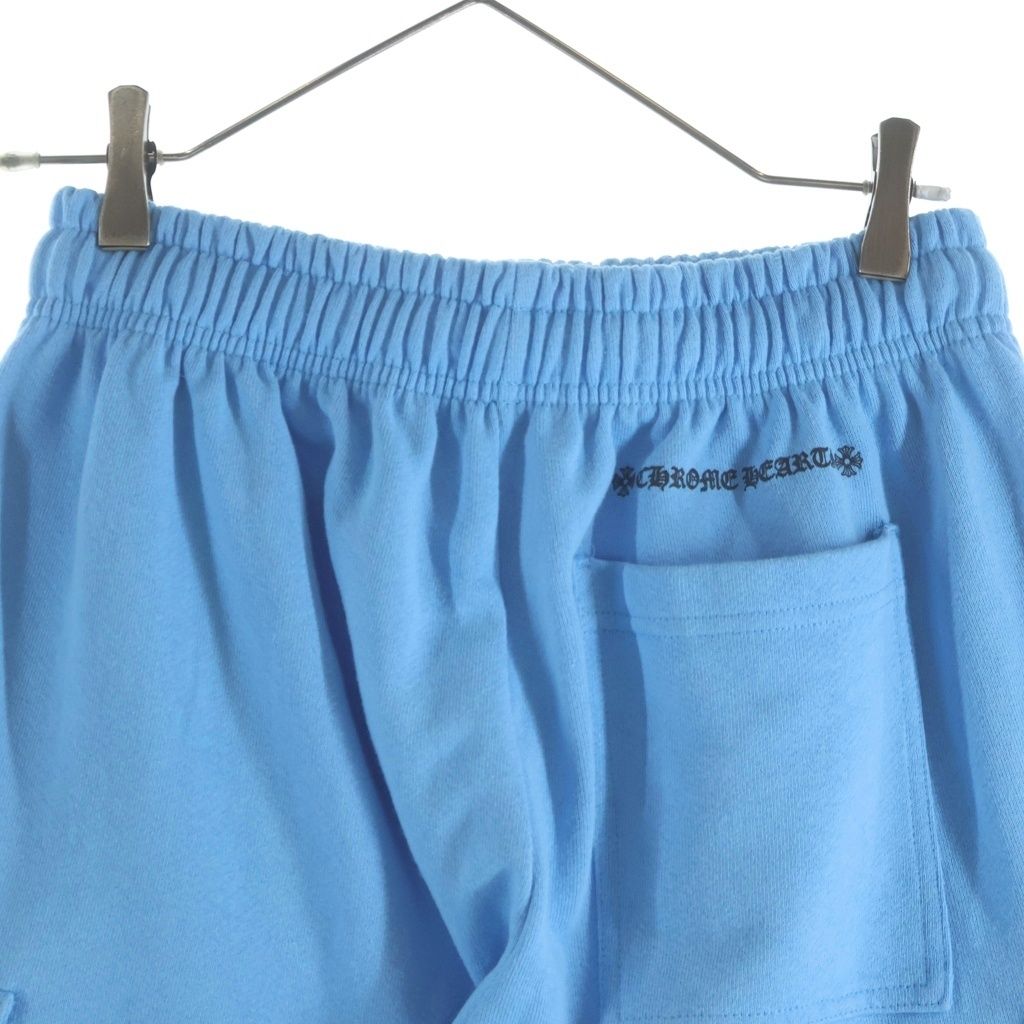 Chrome Hearts Matty Boy Shorts Boy Logo Print Sweatshirt Cargo Blue — view 4