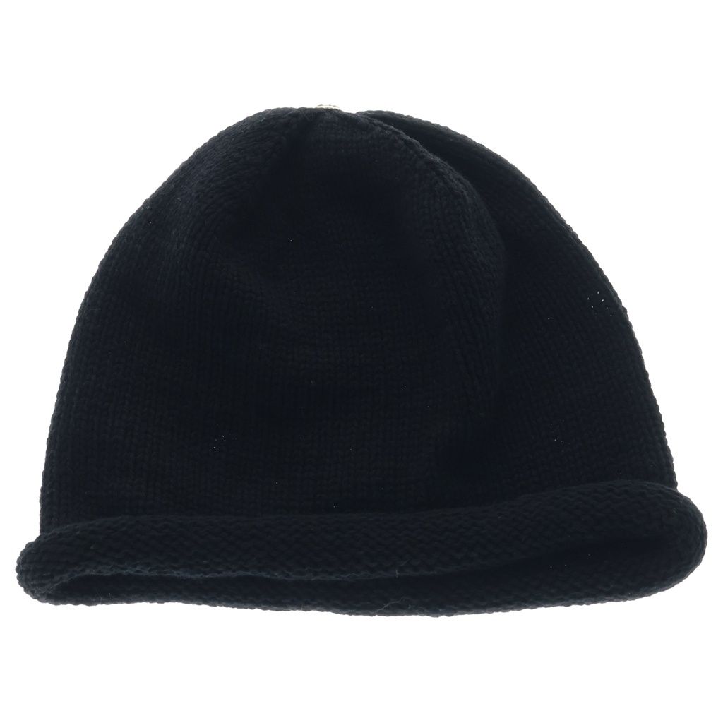 Chrome Hearts Oversized Beanie Black Cross Ball Motif Knit — view 2