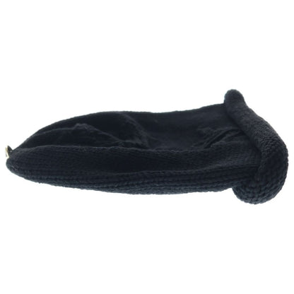 Chrome Hearts Oversized Beanie Black Cross Ball Motif Knit — view 3