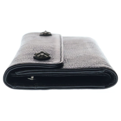 Chrome Hearts Wave Leather Wallet Black — view 3