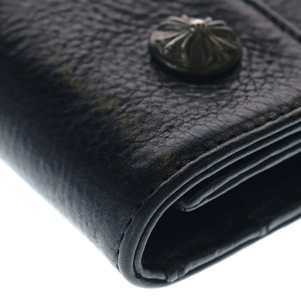 Chrome Hearts Wave Leather Wallet Black — view 6
