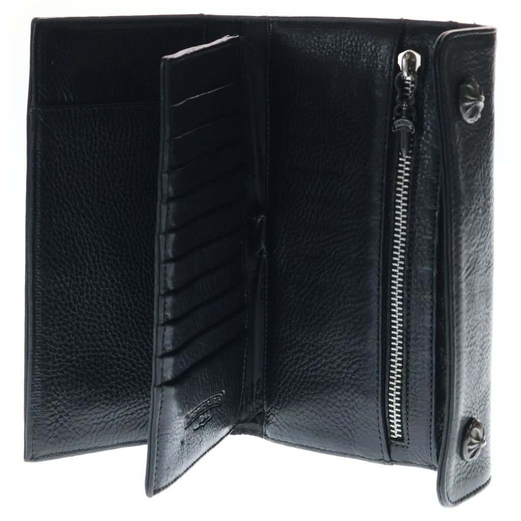 Chrome Hearts Wave Leather Wallet Black — view 4