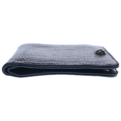 Chrome Hearts 1 Snap Cross Ball Button Leather Wallet Black — view 5
