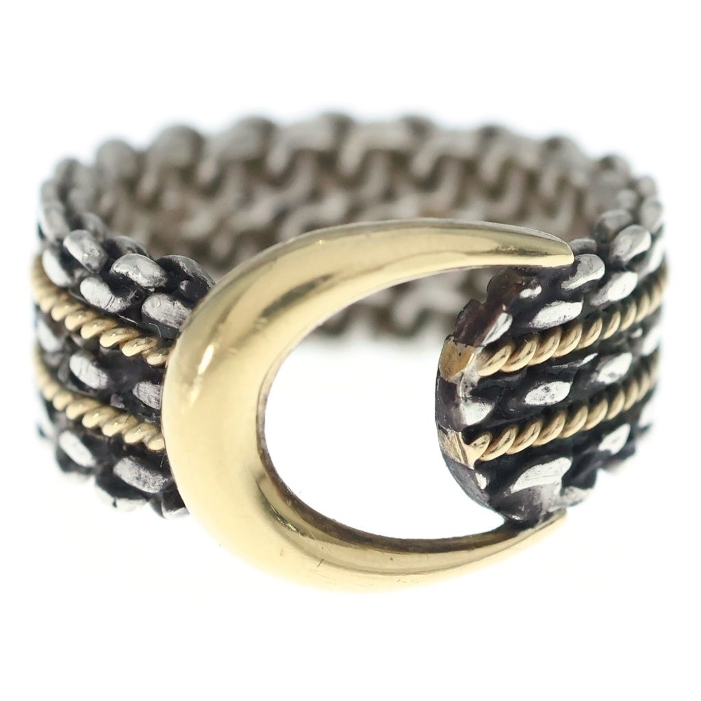 Hermes Vintage Sangled Ring Sangle de Gold Silver — view 4