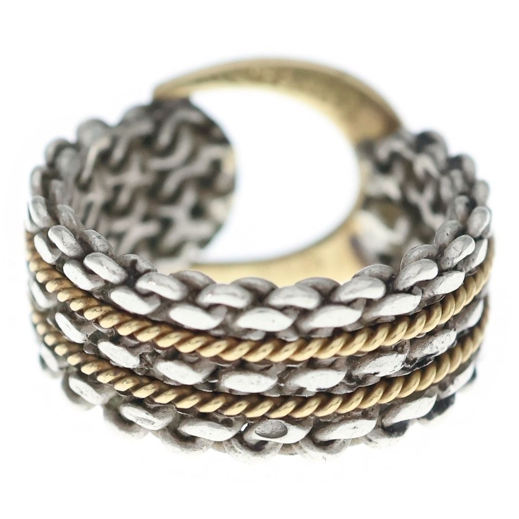 Hermes Vintage Sangled Ring Sangle de Gold Silver — view 2
