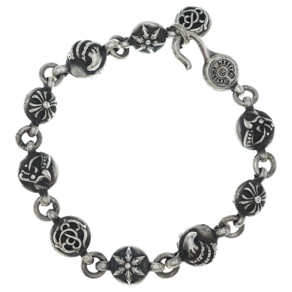 Chrome Hearts No2 Multi Ball Bracelet Silver