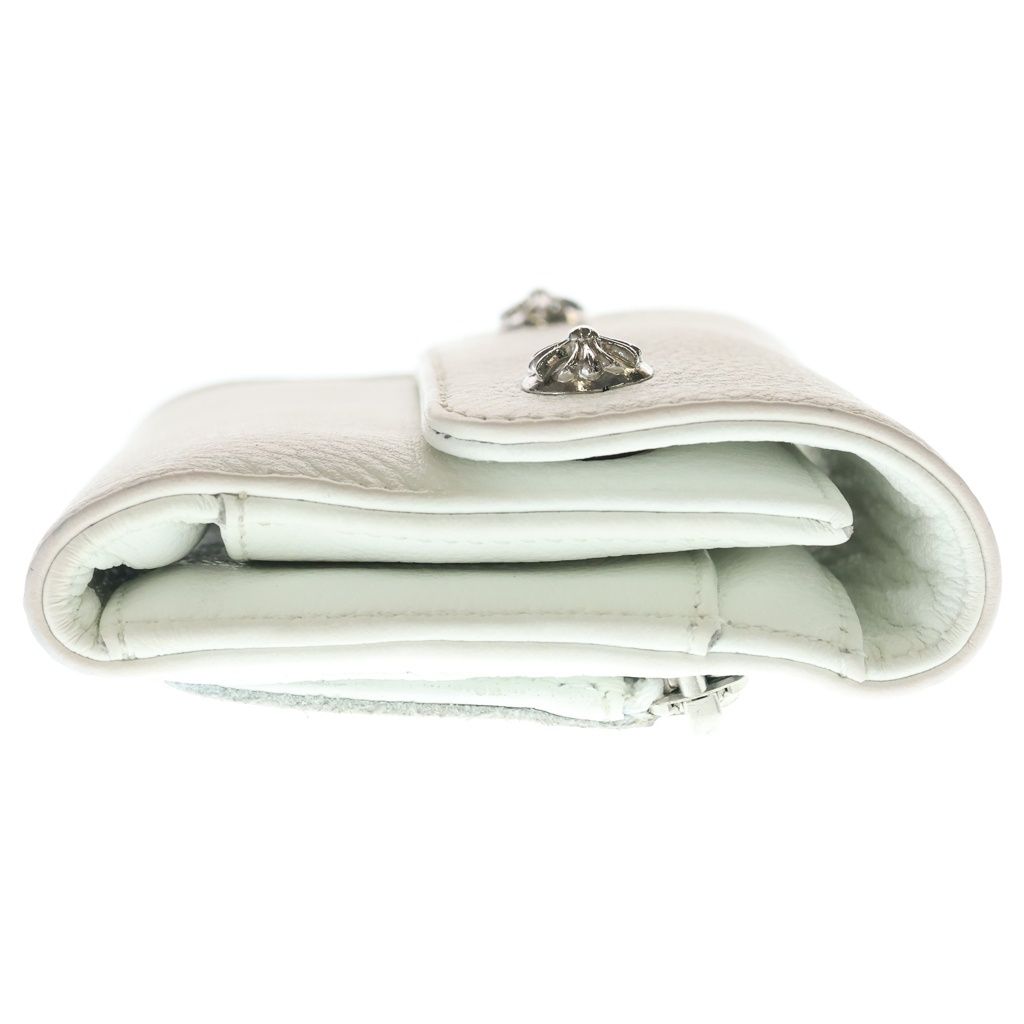 Chrome Hearts Wave Mini Leather Wallet White — view 3