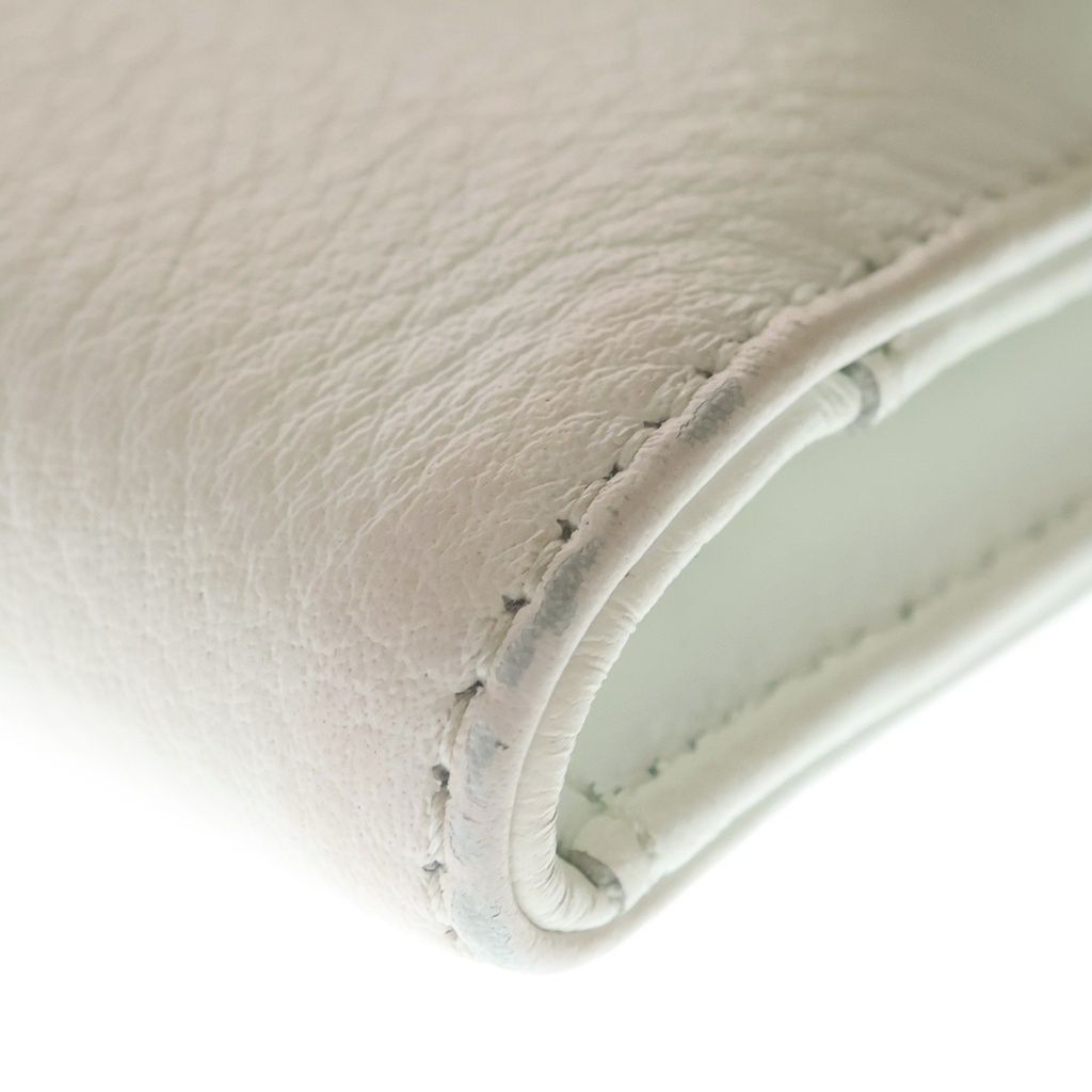 Chrome Hearts Wave Mini Leather Wallet White — view 5