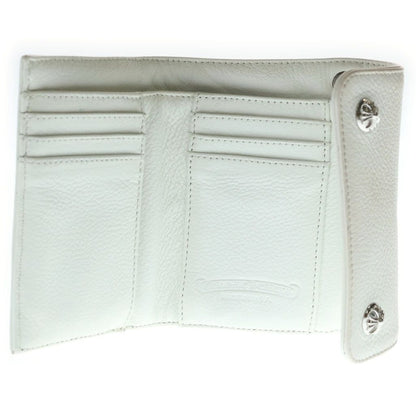 Chrome Hearts Wave Mini Leather Wallet White — view 4