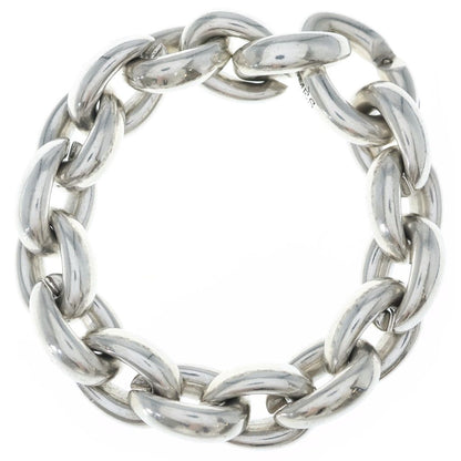 Hermes Acrobat GM Chain Bracelet Silver
