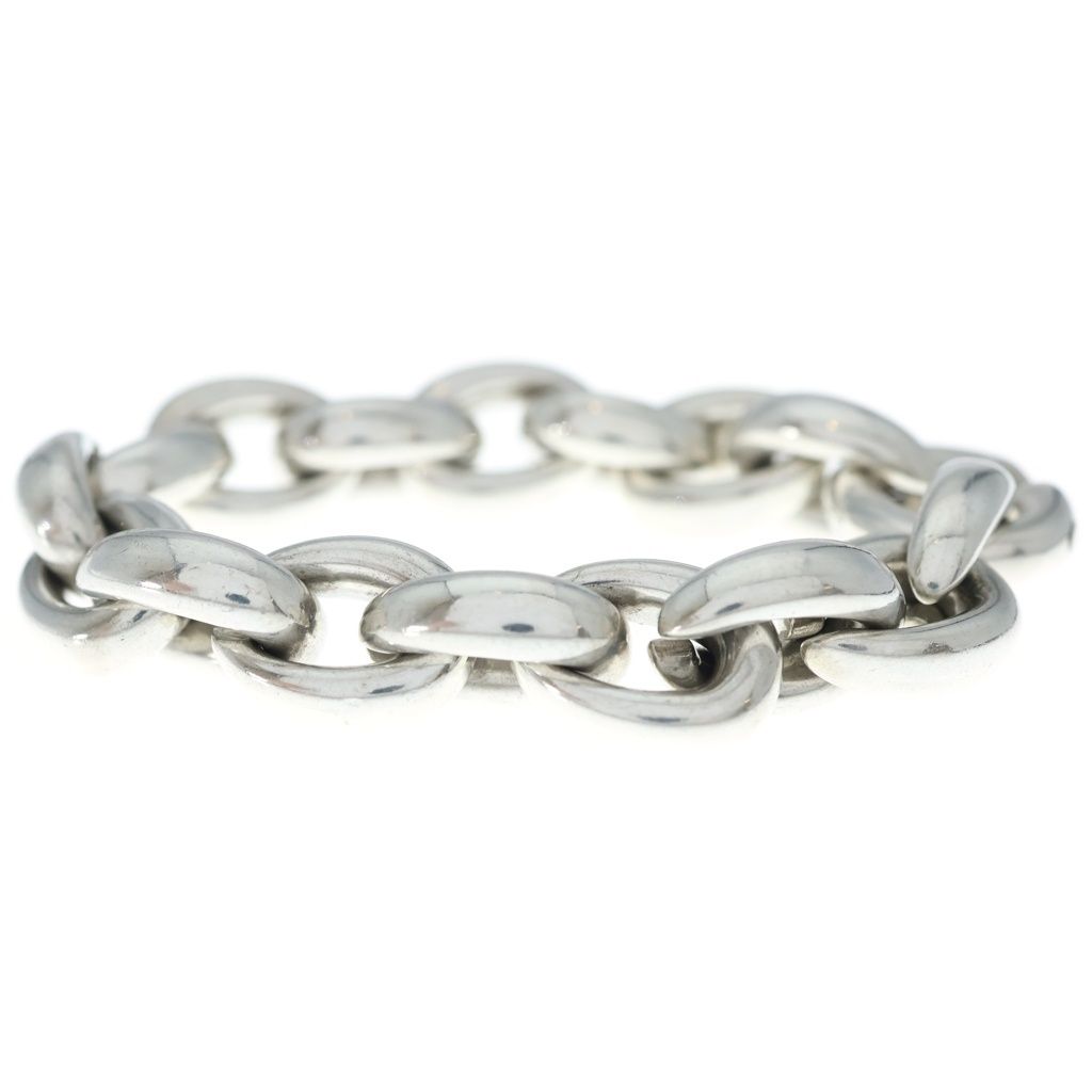 Hermes Acrobat GM Chain Bracelet Silver — view 4