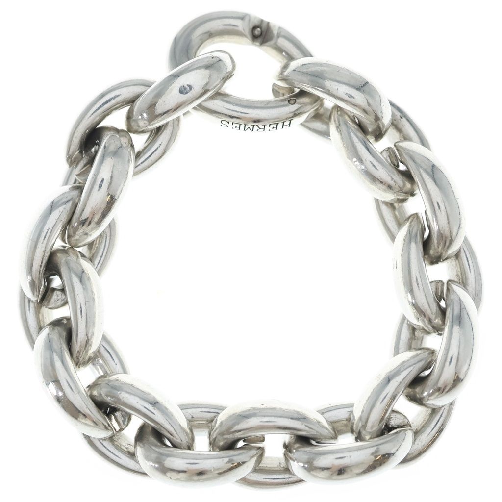 Hermes Acrobat GM Chain Bracelet Silver — view 2