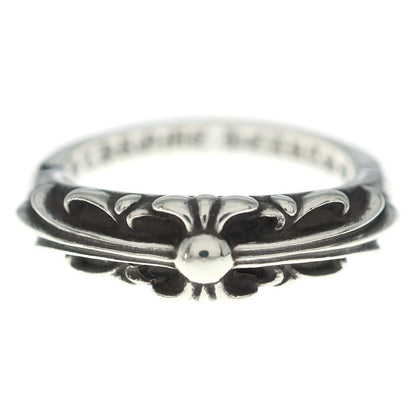 Chrome Hearts Baby Classic Floral Black Sling Silver Ring — view 4