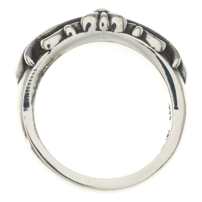 Chrome Hearts Baby Classic Floral Black Sling Silver Ring — view 6