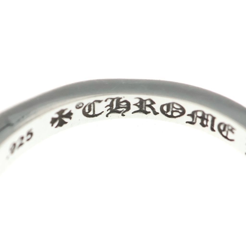 Chrome Hearts Baby Classic Floral Black Sling Silver Ring — view 5