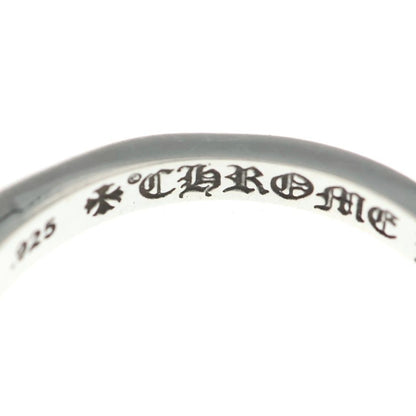 Chrome Hearts Baby Classic Floral Black Sling Silver Ring — view 5