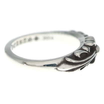 Chrome Hearts Baby Classic Floral Black Sling Silver Ring — view 3